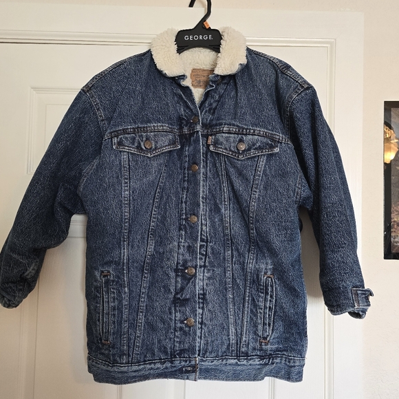 Levi's Other - Vintage Levis Denim Sherpa Lined Trucker Jacket